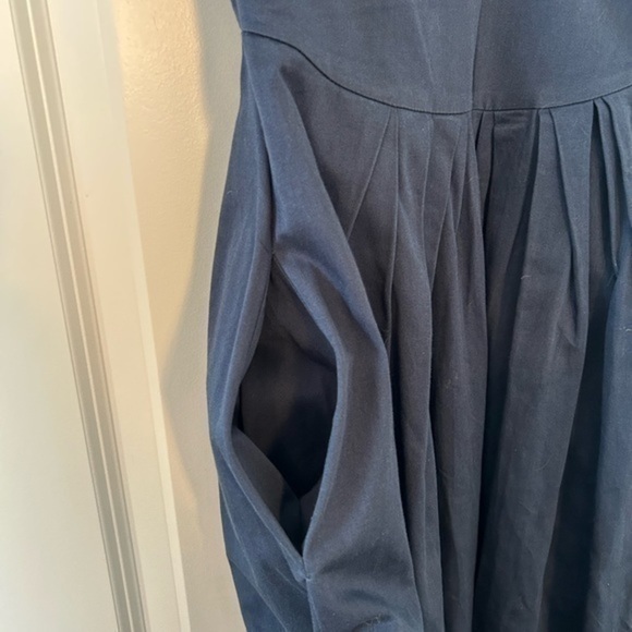 Modcloth Emily and Fin Keener Postures Midi Dress in Navy (small) - Picture 5 of 9